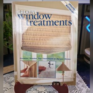 Creative Window Treatments Book DIY Curtains Shades Sewing No-Sew Styles 1990s